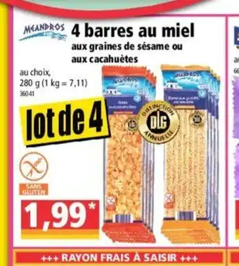 Norma 4 Barres Au Miel offre