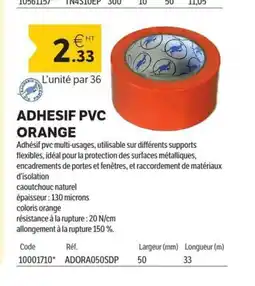 DomPro Adhesif pvc orange offre