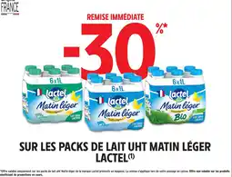 Intermarché Hyper LACTEL Sur les packs de lait uht matin léger offre