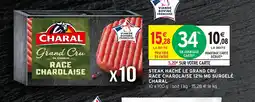 Intermarché Hyper CHARAL Steak haché le grand cru race charolaise 12% mg surgelé offre