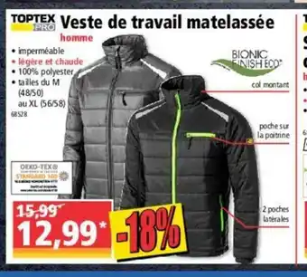Norma Veste De travail Matelassée offre