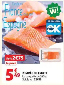 Auchan 2 Pavés De Truite offre