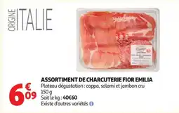 Auchan ASSORTIMENT DE CHARCUTERIE FIOR EMILIA offre