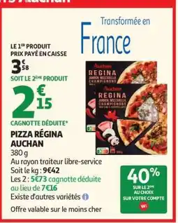 Auchan Pizza Régina Auchan offre