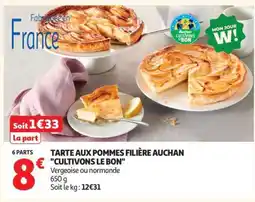 Auchan Tarte Aux Pommes Filière Auchan Cultivons Le Bon offre