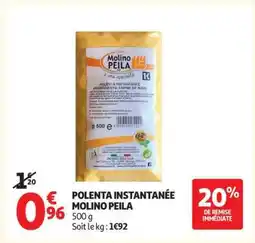Auchan Polenta Instantanée Molino Peila offre