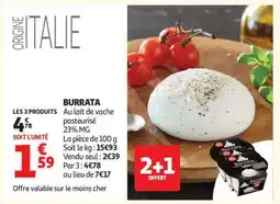 Auchan Burrata offre