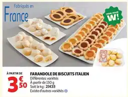 Auchan FARANDOLE DE BISCUITS ITALIEN offre