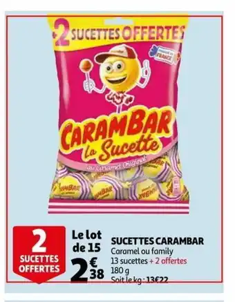 Auchan Sucettes Carambar offre