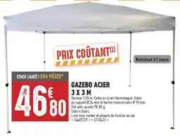 Brico Cash Gazebo acier offre