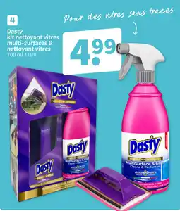 Wibra Dasty kit nettoyant vitres multi-surfaces & nettoyant vitres offre
