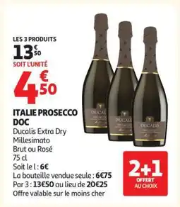 Auchan Italie Prosecco Doc offre