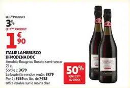 Auchan ITALIE LAMBRUSCO DI MODENA DOC offre