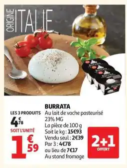 Auchan Burrata offre
