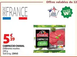 Auchan Carpaccio CHARAL offre