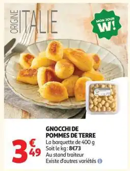 Auchan GNOCCHI DE POMMES DE TERRE offre