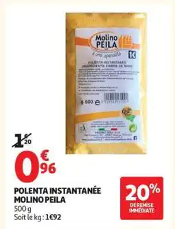 Auchan Polenta Instantanée Molino Peila offre