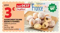 Auchan ASSORTIMENT DE MINI BEIGNETS FOURRÉS offre