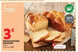 Auchan Brioche Nanterre Pur Beurre offre