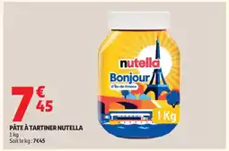 Auchan Pâte À Tartiner Nutella offre