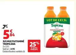 Auchan JUS MULTIVITAMINÉ TROPICANA offre