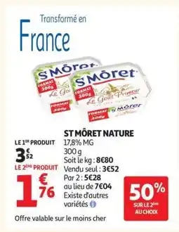 Auchan ST MÔRET NATURE offre