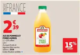 Auchan JUS DE POMMES ET POIRES ADROS offre
