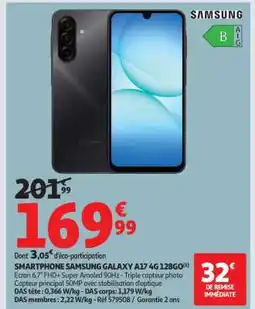 Auchan SMARTPHONE SAMSUNG GALAXY A17 4G 128GO offre
