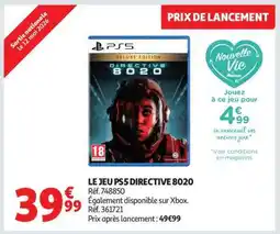 Auchan LE JEU PS5 DIRECTIVE 8020 offre