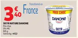 Auchan Skyr Nature Danone offre