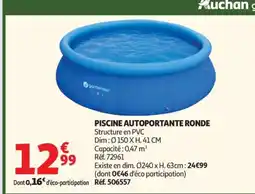Auchan PISCINE AUTOPORTANTE RONDE offre