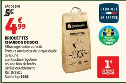 Auchan BRIQUETTES CHARBON DE BOIS offre
