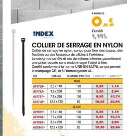 Master Pro INDEX Collier de serrage en nylon offre