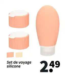 Wibra Set de voyage silicone offre