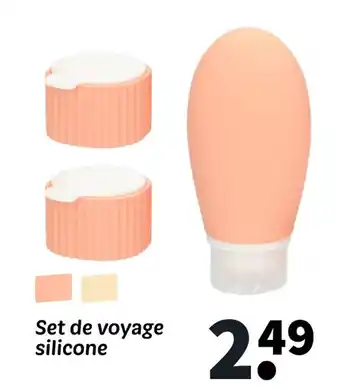 Wibra Set de voyage silicone offre