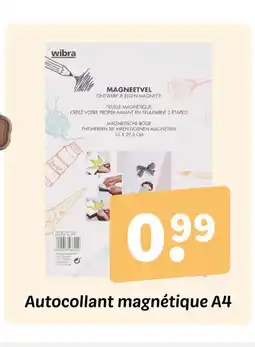 Wibra Autocollant magnétique A4 offre