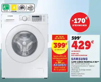Samsung Lave-Linge Frontal 9 Kg