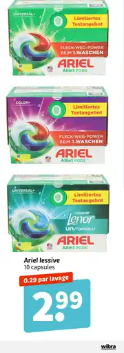 Wibra ARIEL Lessive offre