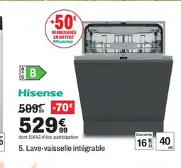 BUT HISENSE Lave-vaisselle intégrable offre