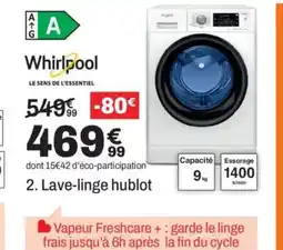 BUT WHIRLPOOL Lave-linge hublot offre