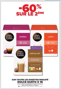 Carrefour Market Sur toutes les dosettes nescafé dolce gusto x 16 offre