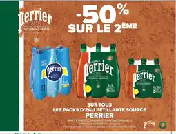 Carrefour Market PERRIER Sur tous les packs d'eau pétillante source offre