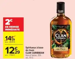 Carrefour Market CLAN CARIBBEAN Spiritueux à base de rhum offre