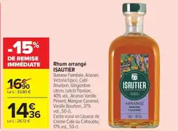 Carrefour Market ISAUTIER Rhum arrangé offre