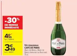 Carrefour Market CAFÉ DE PARIS Vin mousseux offre