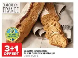 Carrefour Market FILIERE QUALITE CARREFOUR Baguette campagnarde offre