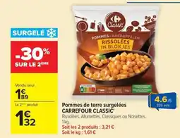 Carrefour Market CARREFOUR CLASSIC Pommes de terre surgelées offre
