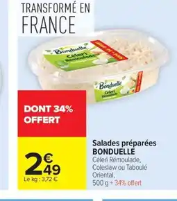 Carrefour Market BONDUELLE Salades préparées offre