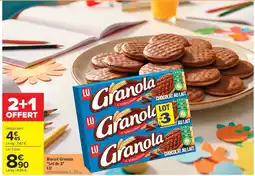 Carrefour Market LU Biscuit Granola Lot de 3 offre