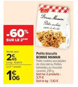 Carrefour Market BONNE MAMAN Petits biscuits offre